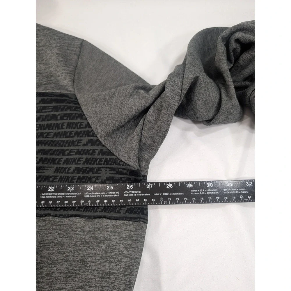 Nike Therma-Fit Camo Hoodie Men 2XL Gray Black Volt Swoosh French Terry Interior